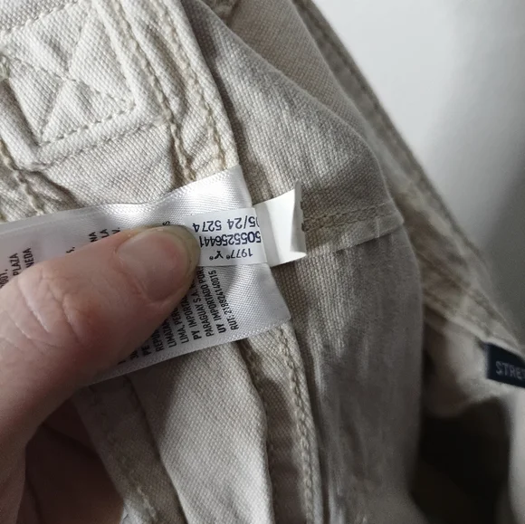 AE Stovepipe Wide Legs Tan Casual Pants Preppy Normcore Y2k Long/ Tall Length - Picture 5 of 11